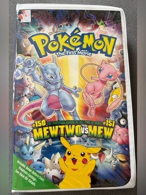 Pokémon the First Movie: Mewtwo vs Mew (VHS, 2000, Clamshell)